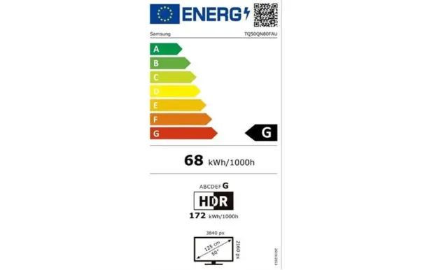 SAMSUNG Téléviseur UHD 4K SA TQ50QN80FAUXXC